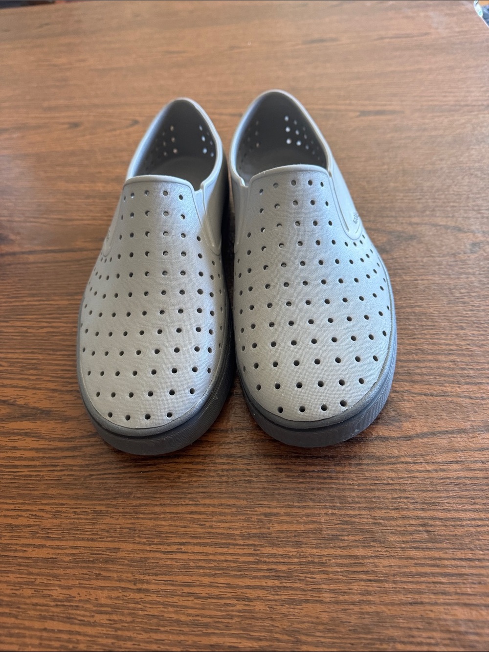 Native Men's Slip-On Perforated Casual Shoes - Gray